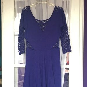 Purple Free People Lacey Dress